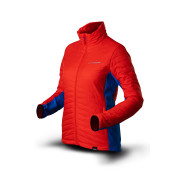 Fleecejas dames Trimm Adiga rood/blauw orange/jeans blue