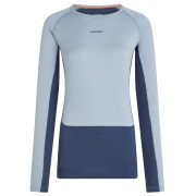T-shirt dames Icebreaker Merino 260 ZoneKnit LS Crewe blauw/grijs Dawn/Zincblu/Cb
