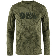 T-shirt heren Fjällräven Värmland Wool LS M groen Green Camo