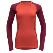 Functioneel T-shirt dames Devold Duo Active Woman Shirt LS rood Beetroot
