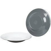 Bordenset Bo-Camp Deep plate Two tone - 4ks grijs Grey