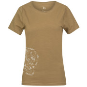 T-shirt dames Hannah Zoey Il bruin dull gold
