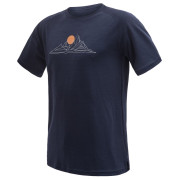 Thermoshirt heren Sensor Merino Blend Moon donkerblauw deep blue