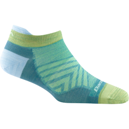 Damessokken Darn Tough Run No Show Tab Ultra-Lightweight groen aqua