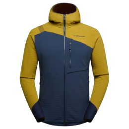 Herenvest La Sportiva Bristen Thermal Hoody M blauw/geel Savana/Night Sky