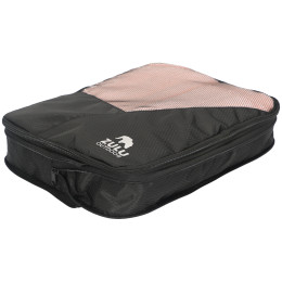 Reisorganizer Zulu Compression Cube L zwart/grijs black
