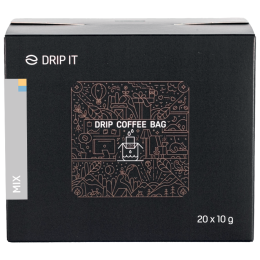 Koffie Drip it Mix - Colombia, Honduras 20x10 g grijs šedá