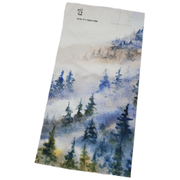 Multifunctionele sjaal High Tail Designs Hiking Gaiter Foggy Forest lichtblauw Foggy Forest