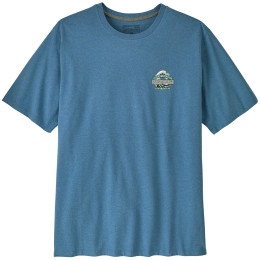 T-shirt heren Patagonia Great Waves Responsibili-Tee blauw Shore Blue