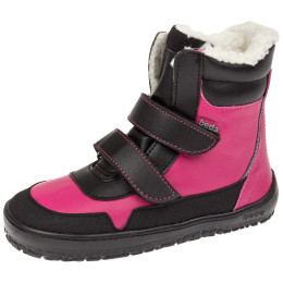 Barefoot kinderschoenen Beda Layla Black/Pink zwart/roze black/pink
