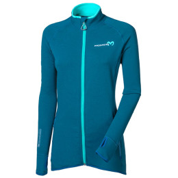 Functioneel vest dames Progress Tispa Merino blauw petrol