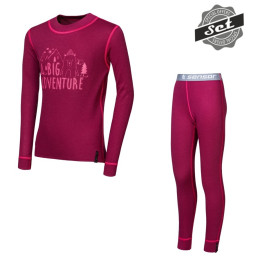 Functionele onderkleding kind Sensor Double Face Set Adventure paars Lilla