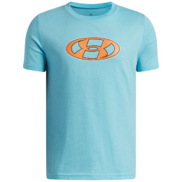Thermoshirt kinderen Under Armour UA B Mesh Lockertag SS Fresco Blue blauw Fresco Blue / / Outrageous Orange