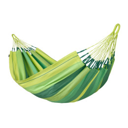 Hangmat La Siesta Modesta Single Stripes groen jungle