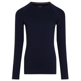 Thermoshirt kinderen Icebreaker K 200 Oasis LS Crewe Midnight Navy donkerblauw Midnight Navy
