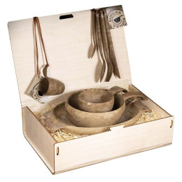 Grote geschenkset Kupilka Premium bruin Brown