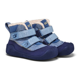Winterschoenen kinderen Affenzahn Prewalker Midboot Vegan Snuggy Elephant blauw Elephant