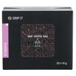 Koffie Drip it Ethiopia Legesse Borsamo 20x10 g blauw