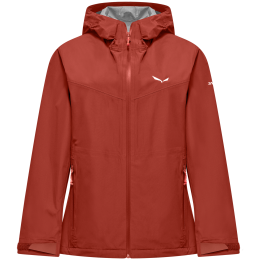 Damesjas Salewa Puez Aqua 4 Ptx 2.5L W Jacket rood/wit etruscan red