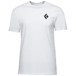T-shirt heren Black Diamond M SS EQUIPMNT FOR ALPINIST TEE wit White