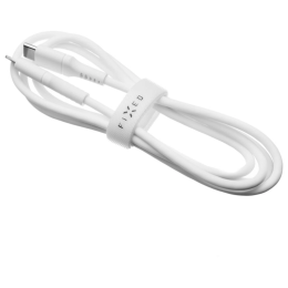 Laad- en datakabel FIXED Oplaad- en datakabel Liquid Silicone USB-C/USB-C wit bílá