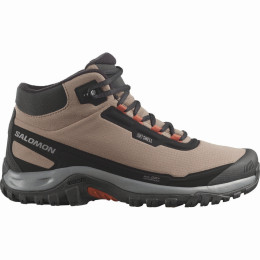 Winterschoenen heren Salomon Shelter Waterproof bruin Walnut / Black / Arabian Spice