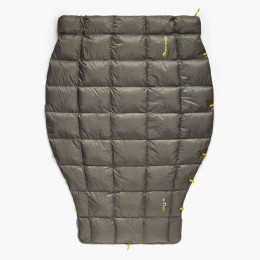 Donsquilt Sea to Summit Ember 7C Down Quilt Long zwart/grijs Beluga Black
