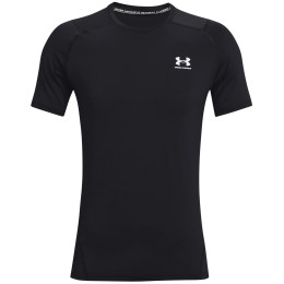 T-shirt heren Under Armour HG Armour Fitted SS zwart Black//White