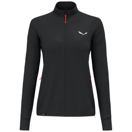 Damesjas Salewa Puez Waffle Hyb Pl Jacket W zwart black out