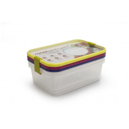 Vershoudbakje Omada Sanaliving Box Set 3x 24x16,5x8cm/2L