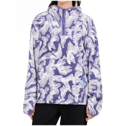 Damesvest 4F Fleece F504 wit/paars Multicolour Allover
