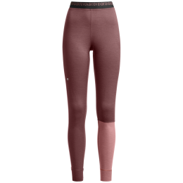Thermo-onderbroek dames Ortovox 185 Rock'N'Wool Long Pants W rood Chestnut