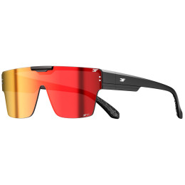 Zonnebril 3F Solid rood black/red
