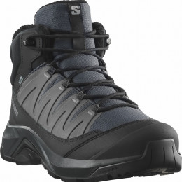 Herenschoenen Salomon X-Adventure Coldrush Waterproof grijs Asphalt / Black / Alloy