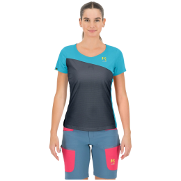 T-shirt dames Karpos Averau W Jersey grijs Ombre Blue/Bachelor B.