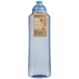 Fles Sistema Swift Squeeze Twist ‘n’ Sip 480 ml blauw