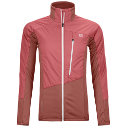 Damesjas Ortovox Westalpen Swisswool Hybr Jkt W rood Wild Rose