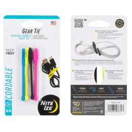 Verbindingsset Nite Ize Gear Tie Cordable mix1 Různé barvy