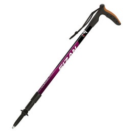 Wandelstok Fizan Classic Micro zwart/paars magenta
