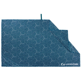 Sneldrogende handdoek LifeVenture Plážová osuška Printed SoftFibre Trek Towel blauw GeometricNavy
