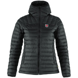 Winterjas dames Fjällräven Expedition Lätt Hoodie zwart Black