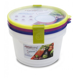 Kommenset Omada Sanaliving Box Set 3x o18x10,5cm/1,6L
