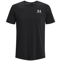 T-shirt heren Under Armour M Logo Emb Heavyweight SS zwart/wit Black / / White