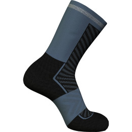 Herensokken Icebreaker M Mer Run+ Ultralight Crew zwart/grijs BLACK/GRAPHITE