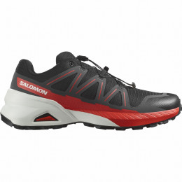 Herenschoenen Salomon Speedcross Peak zwart Black / Asphalt / Fiery Red