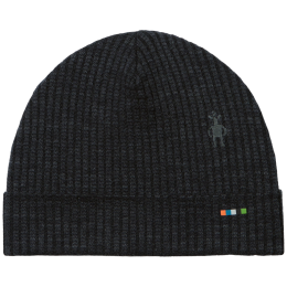 Muts Smartwool Thermal Merino Rib Beanie zwart CHRCL HEATHER
