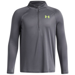 Thermoshirt kinderen Under Armour UA Tech 2.0 1/2 Zip Castlerock grijs Castlerock / / Green Citrine