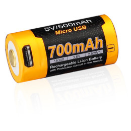 Oplaadbare batterij Fenix RCR123A / 16340 High Current zwart