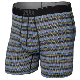 Boxershorts Saxx Quest Quick Dry Mesh Boxer Brief Fly grijs solar stripe-twilight