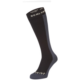 Waterdichte sokken SealSkinz Worstead zwart/grijs Black
